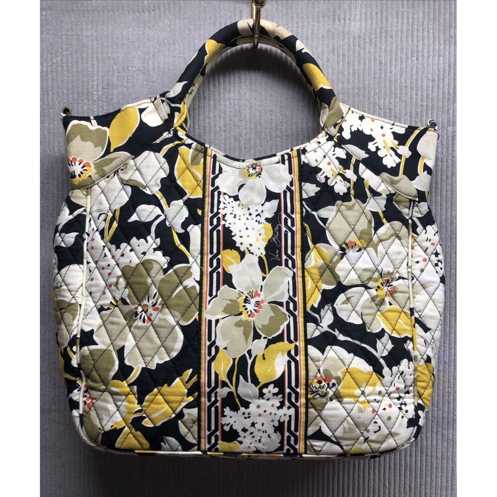 Vera Bradley Purse Dogwood Pattern Cardboard Bottom Missing Detachable Strap